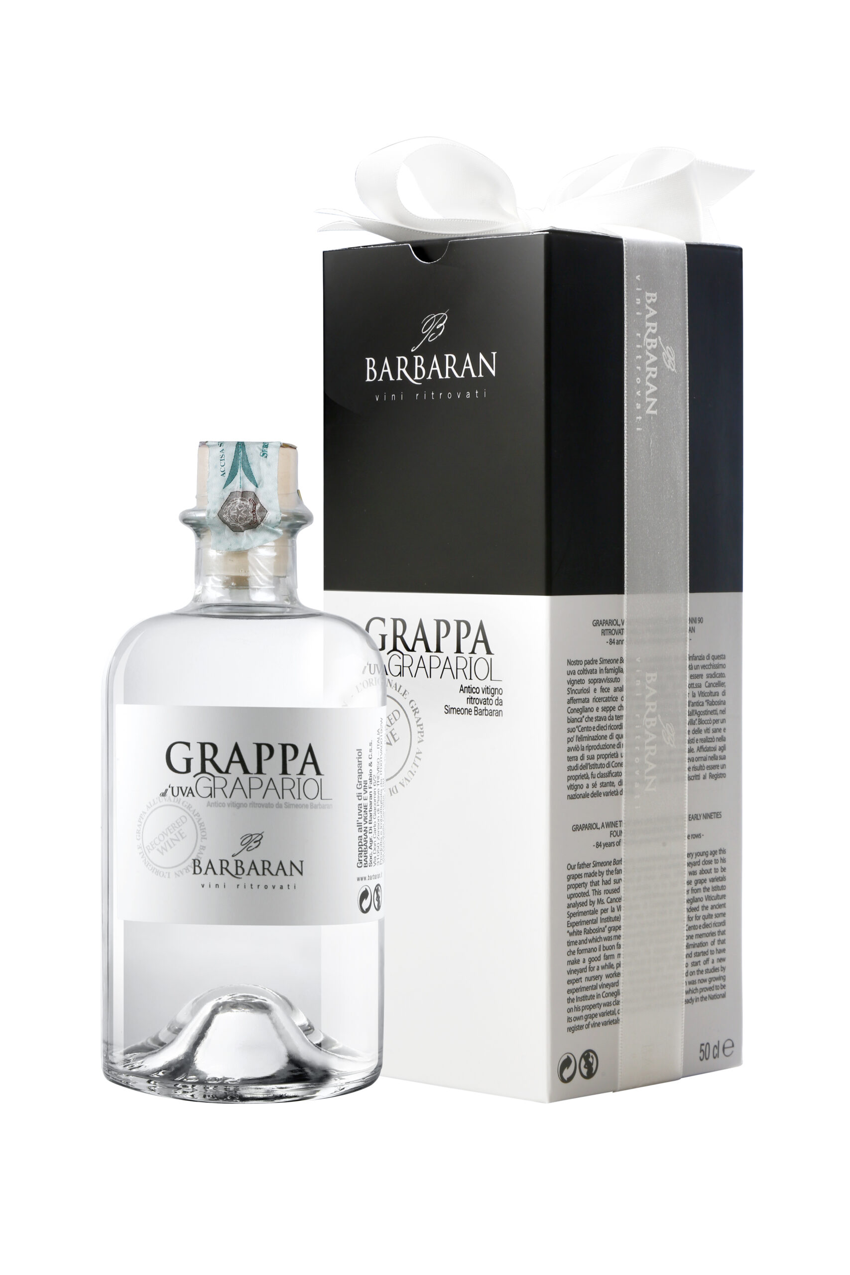 Grappa all'uva grapariol bianca